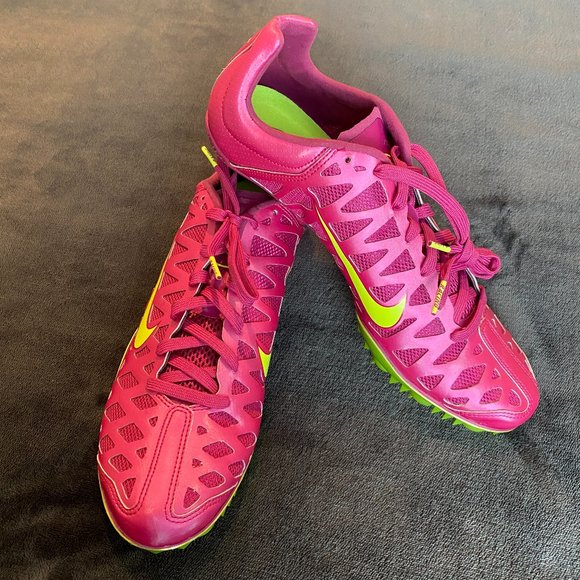 Nike | Shoes | Nike Zoom Maxcat 4 Racing Track Spikes Shoes Hot Pink Neon  Swoosh Women Size 95 | Poshmark